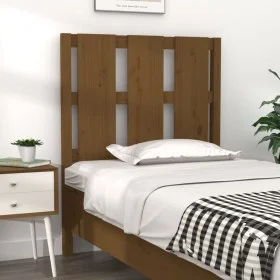 Solid pine wood bed headboard honey brown 80.5x4x100 cm by vidaXL, Headboards and footboards - Ref: Foro24-817968, Price: 29,...