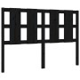 Cabecero de cama madera maciza de pino negro 145,5x4x100 cm de vidaXL, Cabeceros y pies de cama - Ref: Foro24-817994, Precio:...