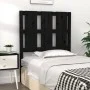 Bettkopfteil aus massivem schwarzem Kiefernholz, 80,5 x 4 x 100 cm von vidaXL, Kopf- und Fußteile - Ref: Foro24-817969, Preis...