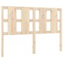 Cabecero de cama madera maciza de pino 125,5x4x100 cm de vidaXL, Cabeceros y pies de cama - Ref: Foro24-817980, Precio: 32,85...