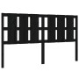 Cabecero de cama madera maciza de pino negro 185,5x4x100 cm de vidaXL, Cabeceros y pies de cama - Ref: Foro24-818009, Precio:...