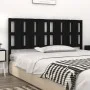 Cabecero de cama madera maciza de pino negro 185,5x4x100 cm de vidaXL, Cabeceros y pies de cama - Ref: Foro24-818009, Precio:...