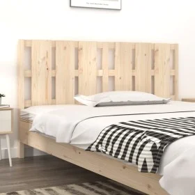 Cabecero de cama madera maciza de pino 165,5x4x100 cm de vidaXL, Cabeceros y pies de cama - Ref: Foro24-818000, Precio: 53,11...