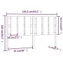 Bettkopfteil aus massivem Kiefernholz, 165,5 x 4 x 100 cm von vidaXL, Kopf- und Fußteile - Ref: Foro24-818000, Preis: 53,11 €...