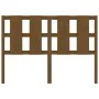 Solid pine wood bed headboard honey brown 125.5x4x100 cm by vidaXL, Headboards and footboards - Ref: Foro24-817983, Price: 34...