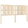 Cabecero de cama madera maciza de pino 185,5x4x100 cm de vidaXL, Cabeceros y pies de cama - Ref: Foro24-818005, Precio: 60,38...