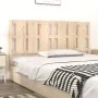 Cabecero de cama madera maciza de pino 185,5x4x100 cm de vidaXL, Cabeceros y pies de cama - Ref: Foro24-818005, Precio: 60,38...