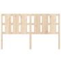 Cabecero de cama madera maciza de pino 185,5x4x100 cm de vidaXL, Cabeceros y pies de cama - Ref: Foro24-818005, Precio: 61,24...
