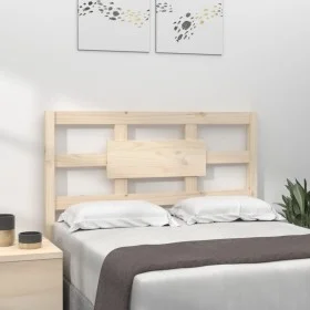 Solid pine wood bed headboard 95.5x4x100 cm by vidaXL, Headboards and footboards - Ref: Foro24-818020, Price: 23,55 €, Discou...