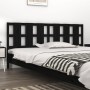 Cabecero de cama madera maciza de pino negro 205,5x4x100 cm de vidaXL, Cabeceros y pies de cama - Ref: Foro24-818014, Precio:...