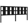 Cabecero de cama madera maciza de pino negro 205,5x4x100 cm de vidaXL, Cabeceros y pies de cama - Ref: Foro24-818014, Precio:...