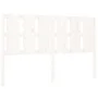Cabecero de cama madera maciza de pino blanco 155,5x4x100 cm de vidaXL, Cabeceros y pies de cama - Ref: Foro24-817996, Precio...