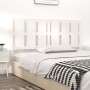 Cabecero de cama madera maciza de pino blanco 155,5x4x100 cm de vidaXL, Cabeceros y pies de cama - Ref: Foro24-817996, Precio...