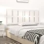 Cabecero de cama madera maciza de pino blanco 155,5x4x100 cm de vidaXL, Cabeceros y pies de cama - Ref: Foro24-817996, Precio...