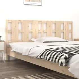 Cabecero de cama madera maciza de pino 205,5x4x100 cm de vidaXL, Cabeceros y pies de cama - Ref: Foro24-818010, Precio: 46,06...