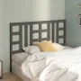 Bettkopfteil aus massivem grauem Kiefernholz, 146 x 4 x 100 cm von vidaXL, Kopf- und Fußteile - Ref: Foro24-817842, Preis: 31...