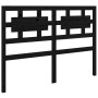 Cabecero de cama madera maciza de pino negro 125,5x4x100 cm de vidaXL, Cabeceros y pies de cama - Ref: Foro24-818034, Precio:...