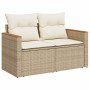 Set sofás jardín y cojines 11 pzas ratán sintético acacia beige en Conjuntos de jardín | Comprar online en Foru.es