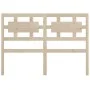 Solid pine wood bed headboard 125.5x4x100 cm by vidaXL, Headboards and footboards - Ref: Foro24-818030, Price: 32,02 €, Disco...