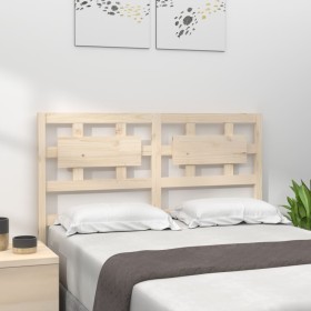 Cabecero de cama madera maciza de pino 205,5x4x100 cm de vidaXL, Cabeceros y pies de cama - Ref: Foro24-818060, Precio: 49,86...