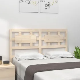Solid pine wood bed headboard 155.5x4x100 cm by vidaXL, Headboards and footboards - Ref: Foro24-818045, Price: 58,15 €, Disco...