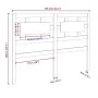 Solid pine wood bed headboard 155.5x4x100 cm by vidaXL, Headboards and footboards - Ref: Foro24-818045, Price: 58,15 €, Disco...