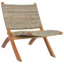 Silla de ratán kubu natural y madera maciza de caoba en Sillones | Comprar online en Foru.es