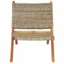 Silla de ratán kubu natural y madera maciza de caoba en Sillones | Comprar online en Foru.es
