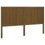 Honey brown solid pine wood bed headboard 205x4x100 cm by vidaXL, Headboards and footboards - Ref: Foro24-818113, Price: 82,3...