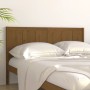 Cabecero de cama madera maciza de pino marrón miel 205x4x100 cm de vidaXL, Cabeceros y pies de cama - Ref: Foro24-818113, Pre...