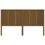 Cabecero de cama madera maciza de pino marrón miel 205x4x100 cm de vidaXL, Cabeceros y pies de cama - Ref: Foro24-818113, Pre...