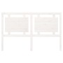 Cabecero de cama madera maciza de pino blanco 155,5x4x100 cm de vidaXL, Cabeceros y pies de cama - Ref: Foro24-817946, Precio...