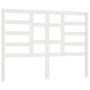 Cabecero de cama madera maciza de pino blanco 126x4x104 cm de vidaXL, Cabeceros y pies de cama - Ref: Foro24-818131, Precio: ...