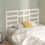 Cabecero de cama madera maciza de pino blanco 126x4x104 cm de vidaXL, Cabeceros y pies de cama - Ref: Foro24-818131, Precio: ...