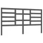 Solid gray pine wood bed headboard 186x4x104 cm by vidaXL, Headboards and footboards - Ref: Foro24-818157, Price: 59,59 €, Di...