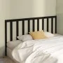 Solid black pine wood bed headboard 186x4x100 cm by vidaXL, Headboards and footboards - Ref: Foro24-817709, Price: 50,48 €, D...