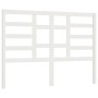 Cabecero de cama madera maciza de pino blanco 146x4x104 cm de vidaXL, Cabeceros y pies de cama - Ref: Foro24-818141, Precio: ...