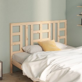 Cabecero de cama madera maciza de pino 146x4x100 cm de vidaXL, Cabeceros y pies de cama - Ref: Foro24-817840, Precio: 41,19 €...