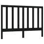 Solid black pine wood bed headboard 156x4x100 cm by vidaXL, Headboards and footboards - Ref: Foro24-817699, Price: 48,13 €, D...