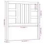 Cabecero de cama madera maciza de pino 81x4x100 cm de vidaXL, Cabeceros y pies de cama - Ref: Foro24-817815, Precio: 31,63 €,...
