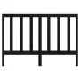Solid black pine wood bed headboard 156x4x100 cm by vidaXL, Headboards and footboards - Ref: Foro24-817699, Price: 48,13 €, D...