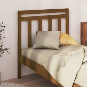 Honey brown solid pine wood bed headboard 106x4x100 cm by vidaXL, Headboards and footboards - Ref: Foro24-817778, Price: 36,5...