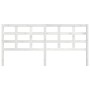 Cabecero de cama madera maciza de pino blanco 205,5x4x100 cm de vidaXL, Cabeceros y pies de cama - Ref: Foro24-817911, Precio...
