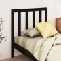 Bettkopfteil aus massivem schwarzem Kiefernholz, 81 x 4 x 100 cm von vidaXL, Kopf- und Fußteile - Ref: Foro24-817719, Preis: ...