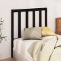 Bettkopfteil aus massivem schwarzem Kiefernholz, 81 x 4 x 100 cm von vidaXL, Kopf- und Fußteile - Ref: Foro24-817719, Preis: ...