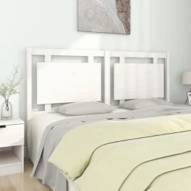 Solid white pine wood bed headboard 165.5x4x100 cm by vidaXL, Headboards and footboards - Ref: Foro24-817951, Price: 69,50 €,...