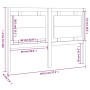 Cabecero de cama madera maciza de pino 145,5x4x100 cm de vidaXL, Cabeceros y pies de cama - Ref: Foro24-817940, Precio: 56,86...