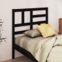 Cabecero de cama madera maciza de pino negro 81x4x104 cm de vidaXL, Cabeceros y pies de cama - Ref: Foro24-818169, Precio: 39...