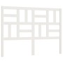 Cabecero de cama madera maciza de pino blanco 126x4x104 cm de vidaXL, Cabeceros y pies de cama - Ref: Foro24-818181, Precio: ...