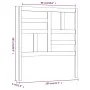 Cabecero de cama madera maciza de pino 106x4x104 cm de vidaXL, Cabeceros y pies de cama - Ref: Foro24-818175, Precio: 35,15 €...
